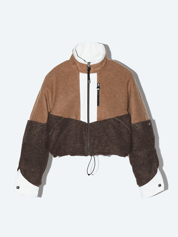 Wool jersey blouson
