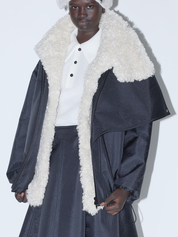 Taffeta bonding blouson