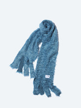 Shaggy knit stole