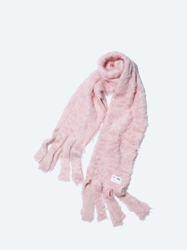Shaggy knit stole