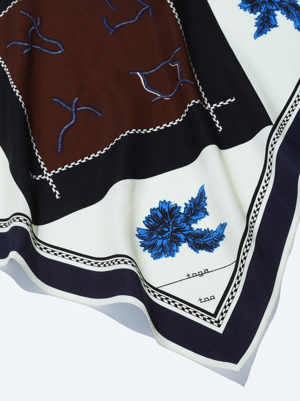 Flower print scarf
