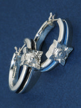 画像をギャラリービューアに読み込む, Hoop pierced earrings SILVER
