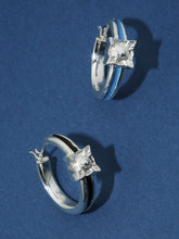 画像をギャラリービューアに読み込む, Hoop pierced earrings SILVER
