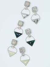 Triangle pierced earrings