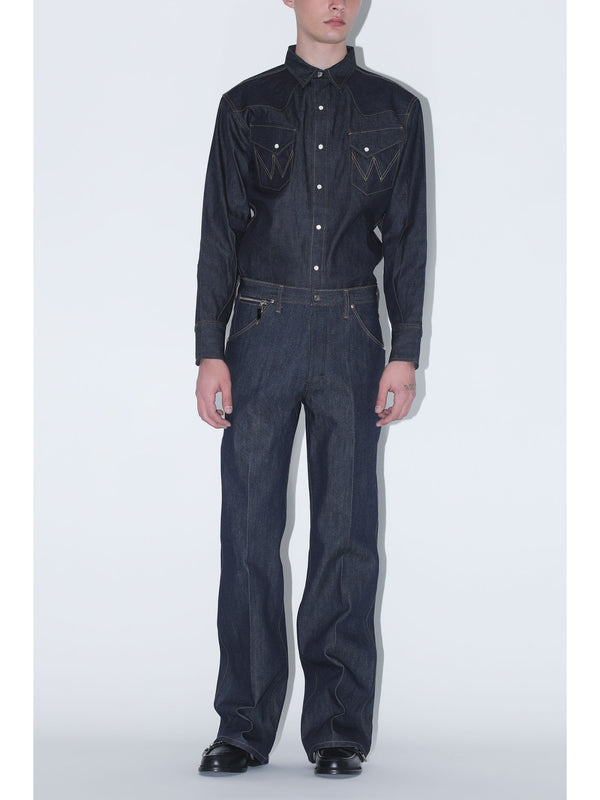 SEMI-FLARE DENIM TROUSERS TOGA×WRANGLER