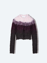 Shaggy knit cardigan