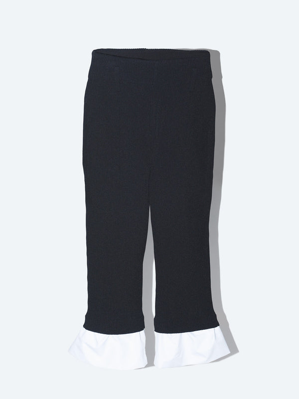 Rib knit crop pants