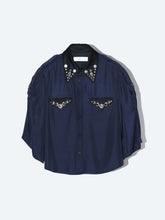 Rayon silk twill shirt