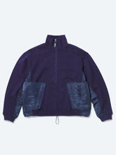 Cotton half-zip pullover