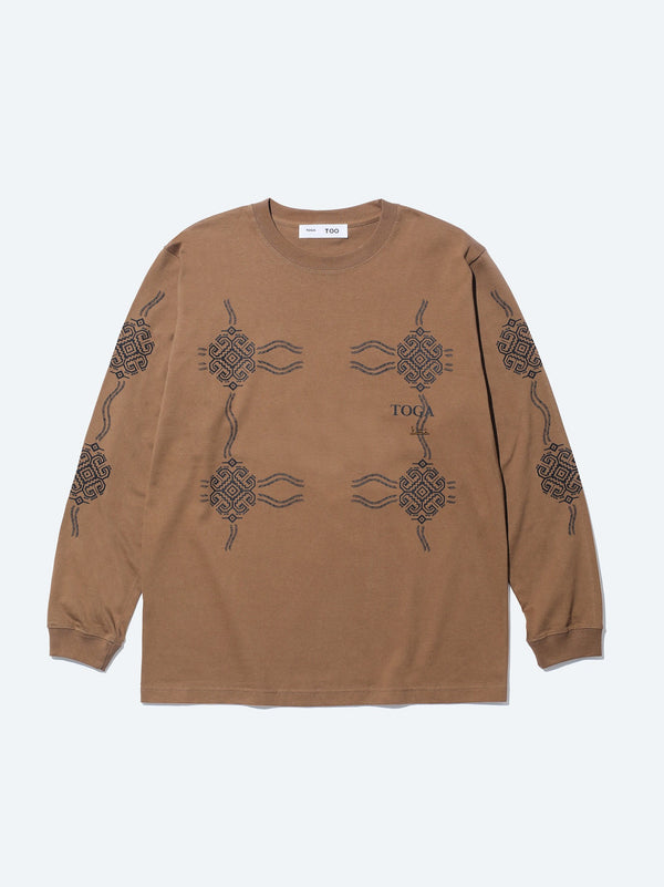 Print long sleeve T-shirt