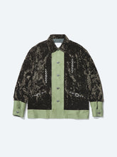 Crush velvet blouson