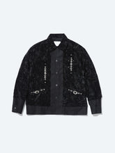 Crush velvet blouson