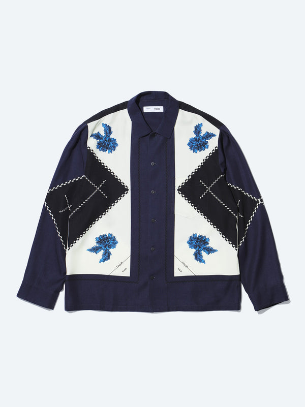 Inner print long sleeve shirt