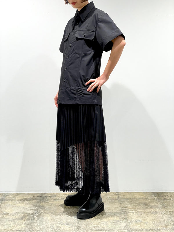 Typewriter mesh dress