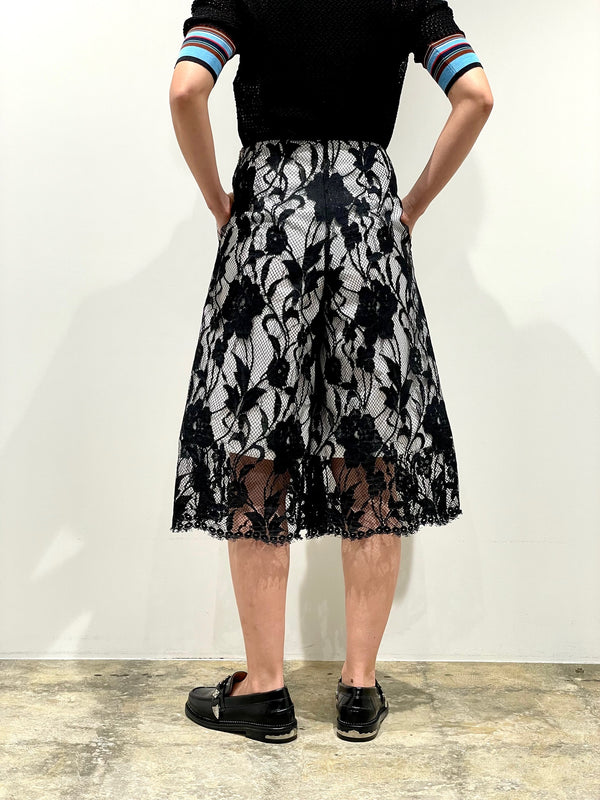 Lace culottes pants