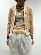 画像をギャラリービューアに読み込む, Lace knit cardigan
