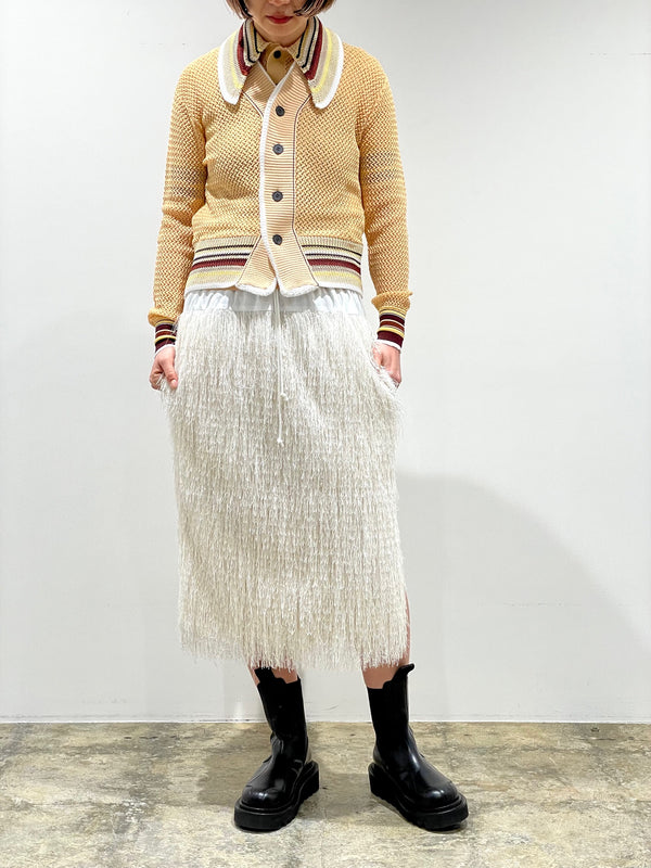 Lace knit cardigan
