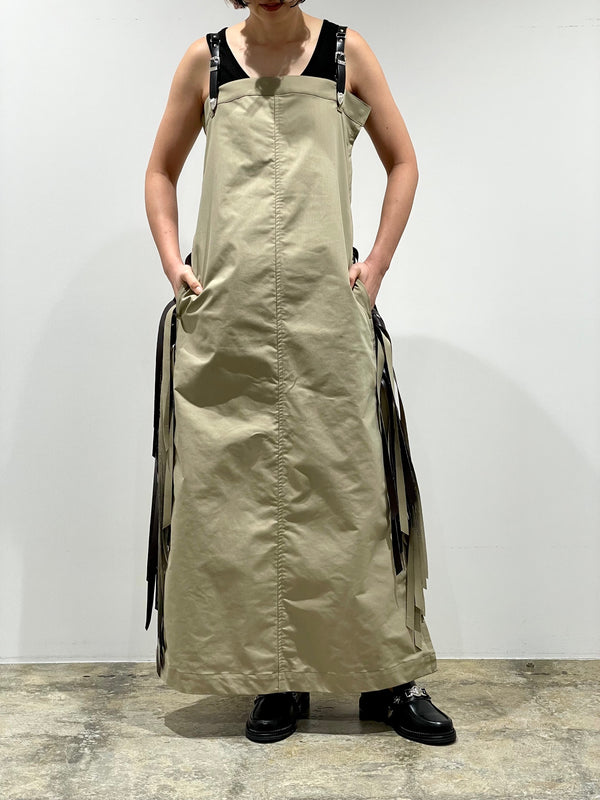 Twill fringe dress