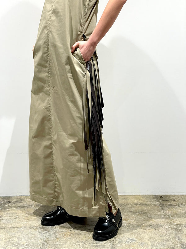 Twill fringe dress