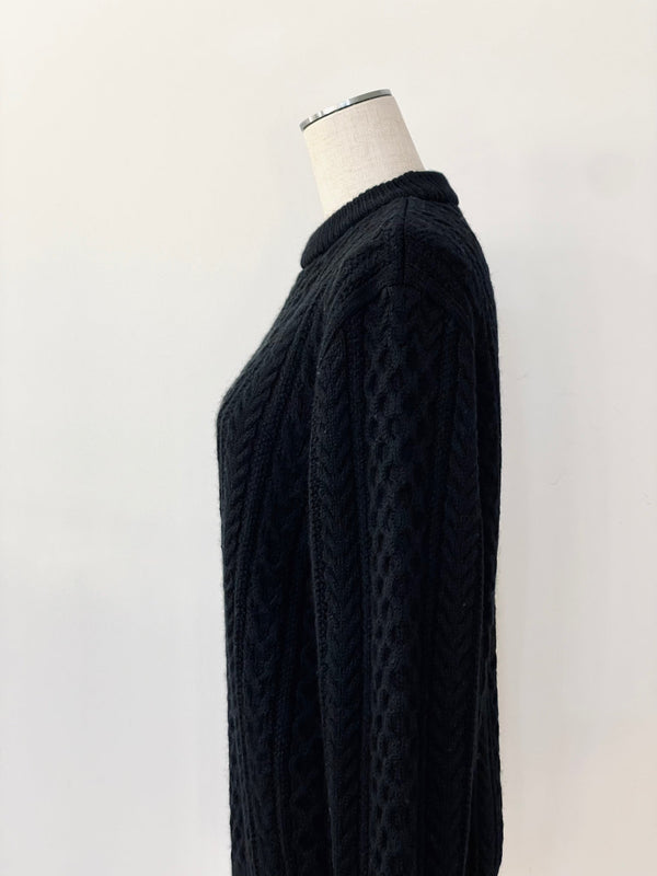 REBORN WOOL ARAN KNIT P/O