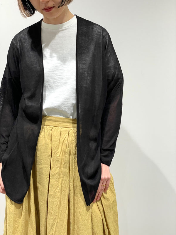 Bamboo Knit Long Cardigan