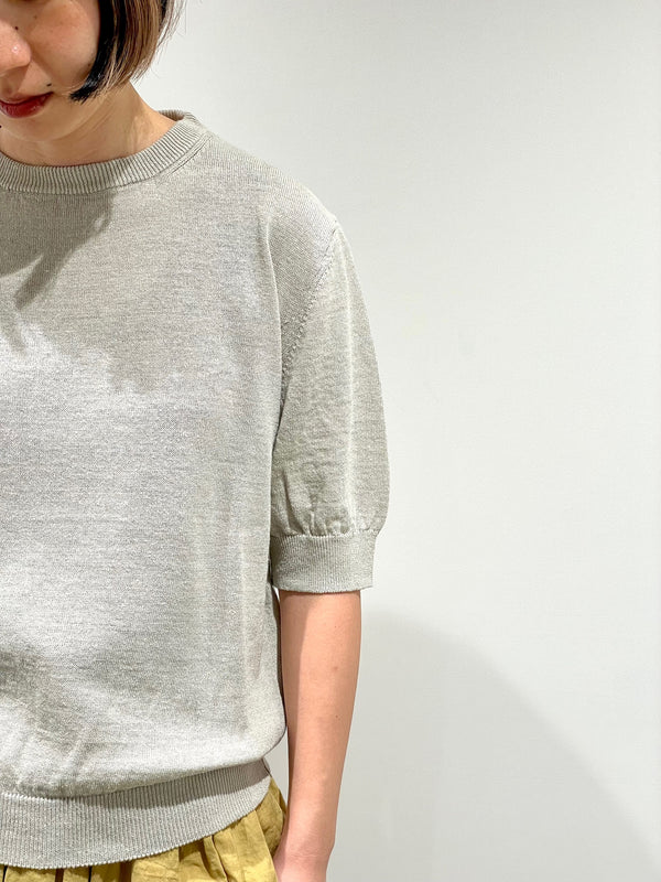 Silk Linen Knit, Short Sleeve