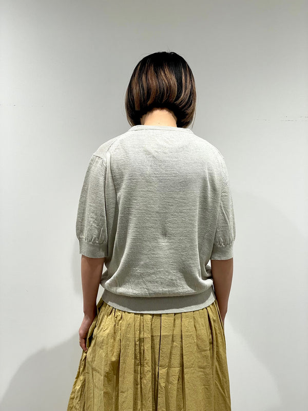 Silk Linen Knit, Short Sleeve