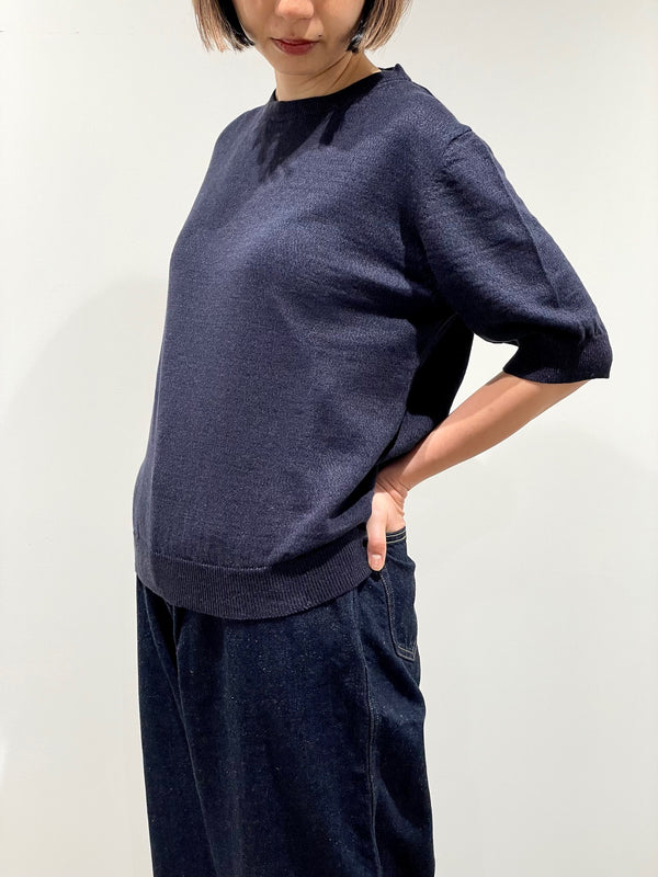 Silk Linen Knit, Short Sleeve