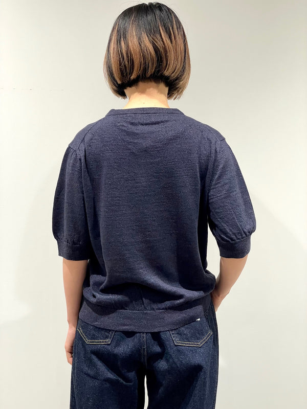Silk Linen Knit, Short Sleeve