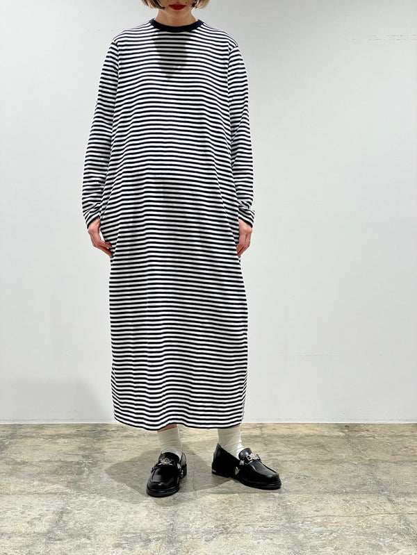 Slab Yarn Long-Sleeve T-Shirt Dress