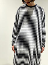 画像をギャラリービューアに読み込む, Slab Yarn Long-Sleeve T-Shirt Dress
