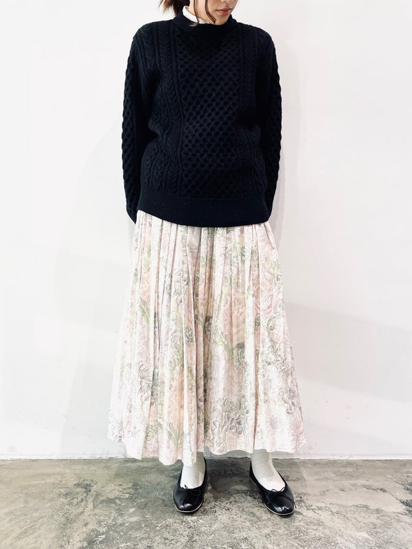 REBORN WOOL ARAN KNIT P/O