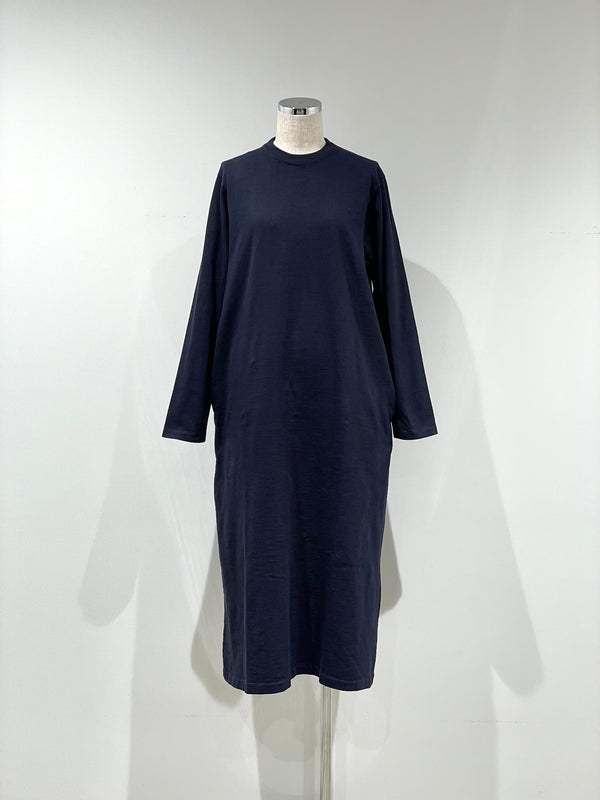 Slab Yarn Long-Sleeve T-Shirt Dress
