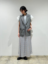 Wool mohair sleeveless jacket