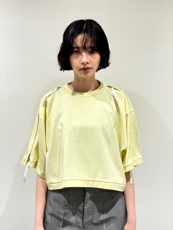 Zip sleeve tee