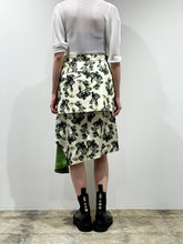 Flower canvas bonding skirt