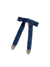 画像をギャラリービューアに読み込む, Denim ribbon tie
