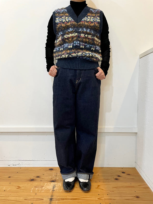 KOUHEN FAIR ISLE KNIT VEST