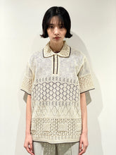 画像をギャラリービューアに読み込む, SUKASHI EMBOSSED KNIT POLO
