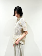 画像をギャラリービューアに読み込む, SUKASHI EMBOSSED KNIT POLO
