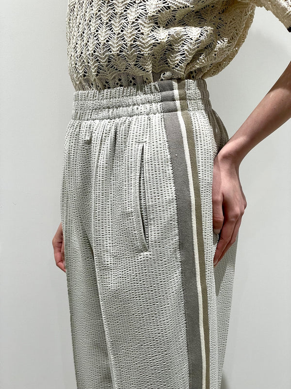 KNIT SIDELINE SEERSUCKER PANTS