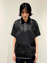 画像をギャラリービューアに読み込む, SUKASHI EMBOSSED KNIT POLO
