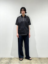 画像をギャラリービューアに読み込む, SUKASHI EMBOSSED KNIT POLO
