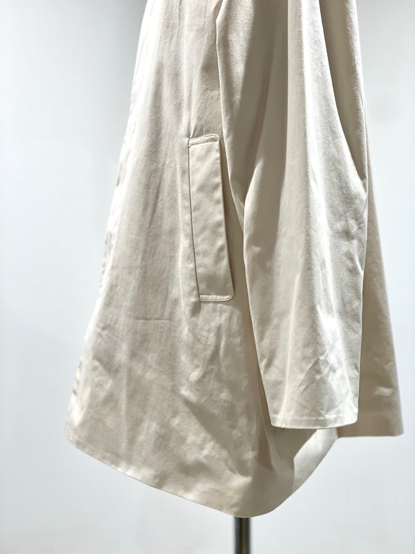 Stain collar coat short