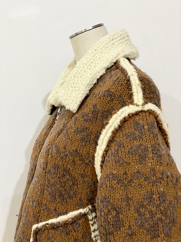 FAIR ISLE MOUTON BLOUSON