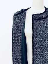 画像をギャラリービューアに読み込む, Tweed crewneck gilet
