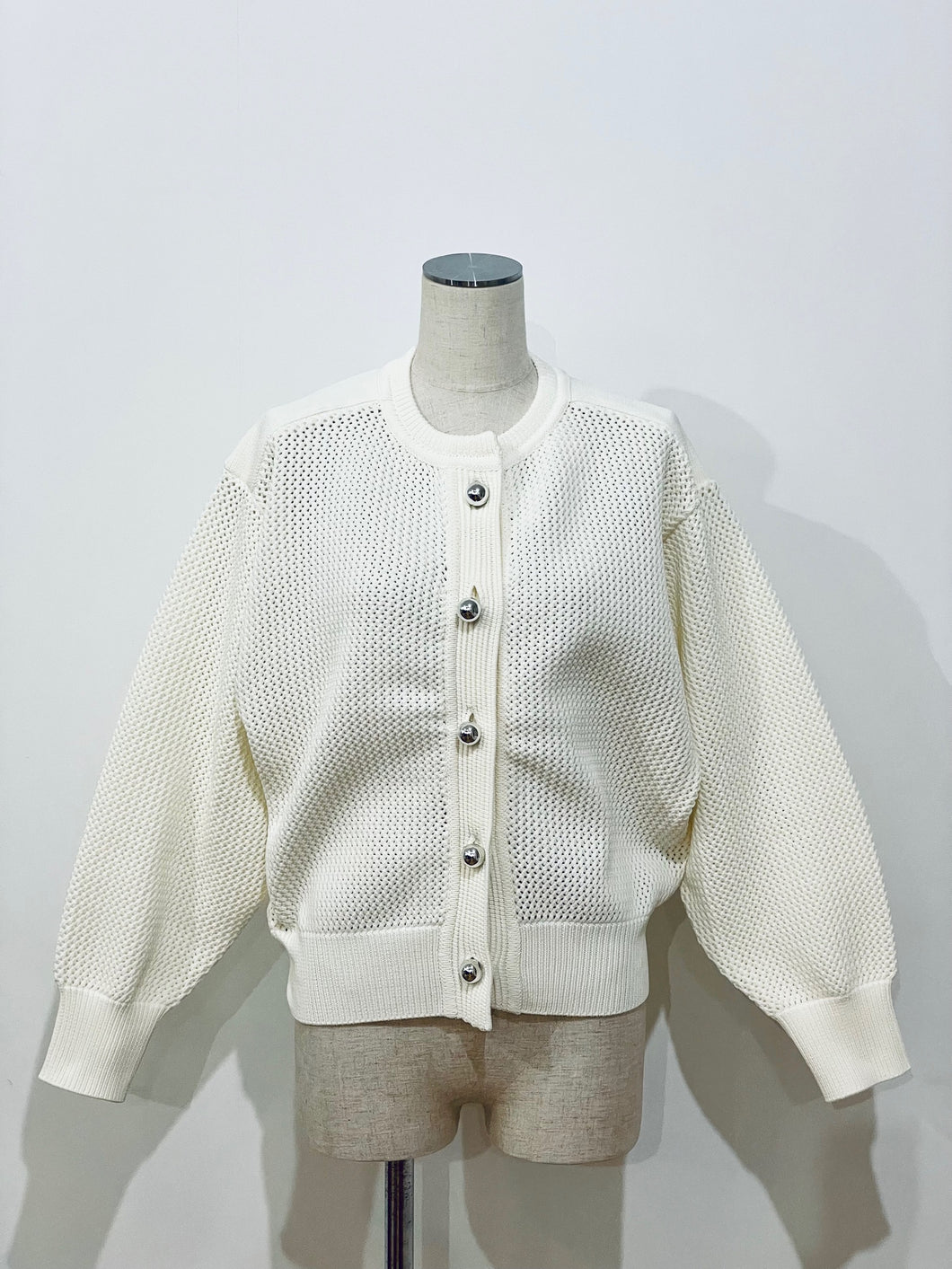 Mesh Kanoko cardigan