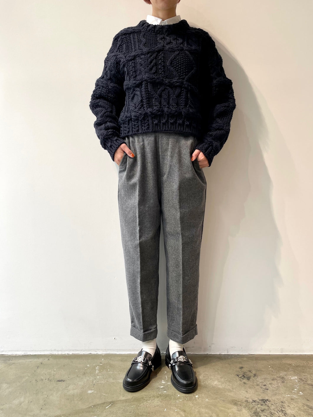 Center press straight pants