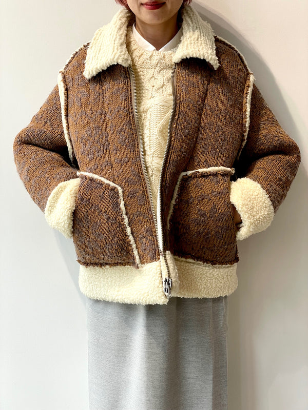 FAIR ISLE MOUTON BLOUSON