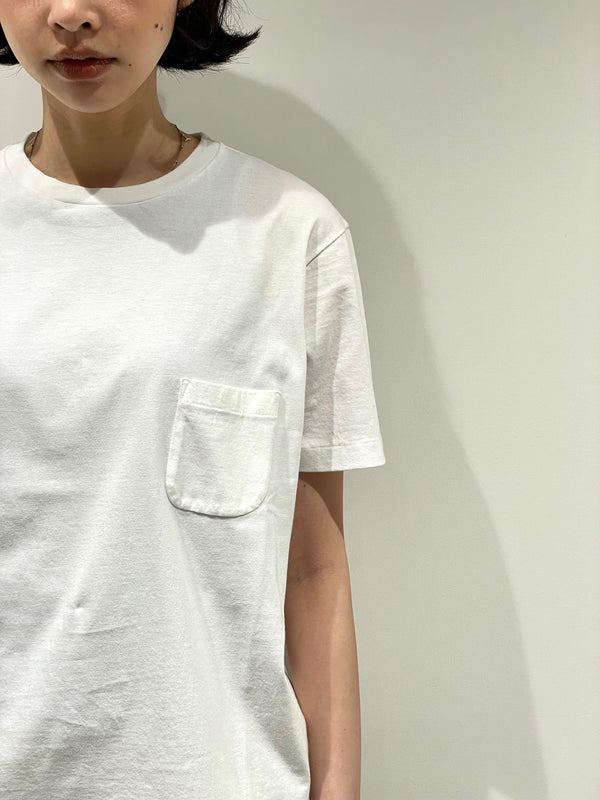 Compact Fit Densely Knit T-Shirt with Pocket
